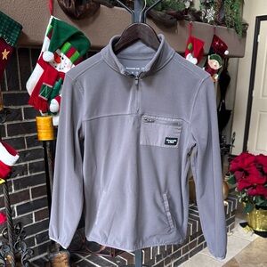 Abercrombie Gray Quarter-Zip Pullover. Boys 13/14